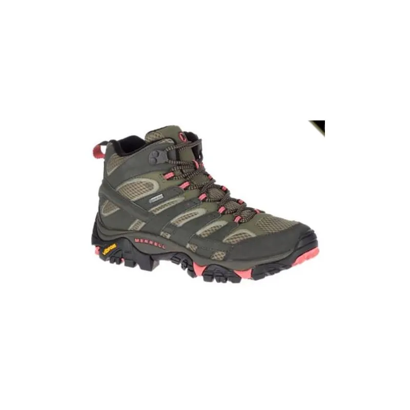 Merrell Moab 2 Mid Goretex (beluga/oliva) botas de senderismo mujer