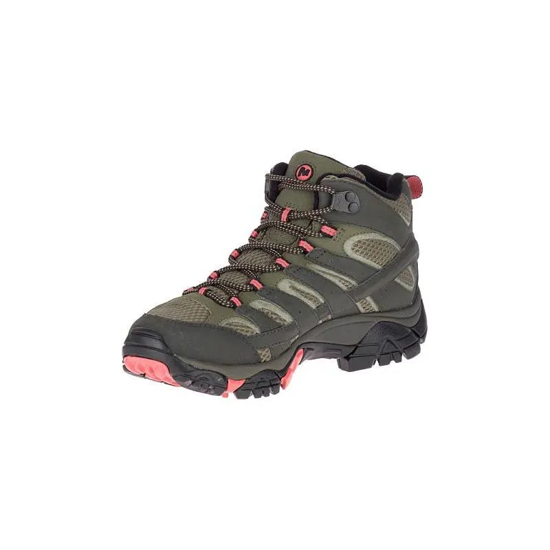 Merrell Moab 2 Mid Goretex (beluga/oliva) botas de senderismo mujer
